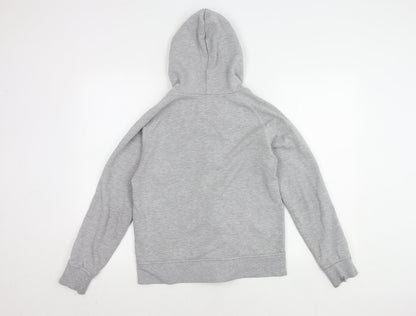 Canterbury Women's Grey Hooded Zip Jacket Size 12