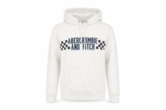 Mens UK Size S Abercrombie & Fitch White Pullover Hoodie