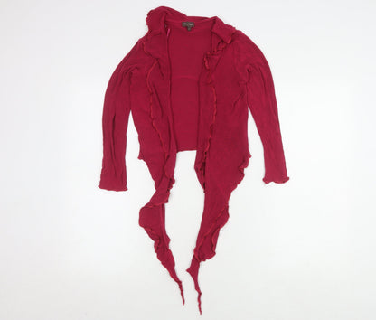 Womens UK Size 8 Phase Eight Red Wrap Jumper