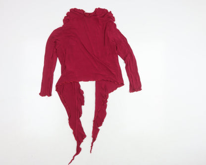Womens UK Size 8 Phase Eight Red Wrap Jumper