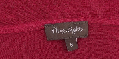 Womens UK Size 8 Phase Eight Red Wrap Jumper