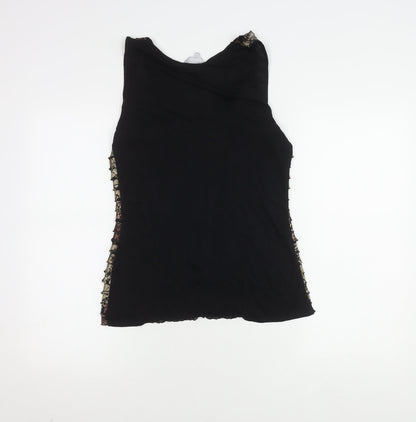 Womens UK Size 14 redherring Black Basic Blouse