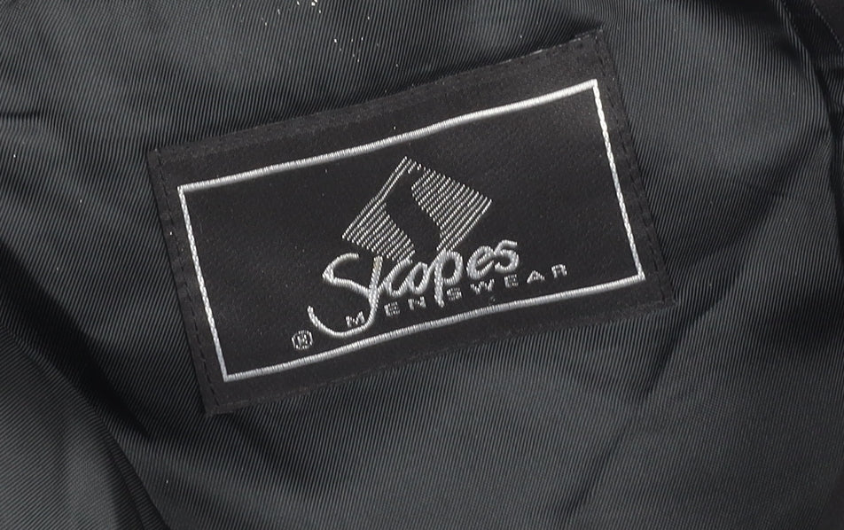 Mens UK Size 44 Skopes Regular Black Suit Tuxedo