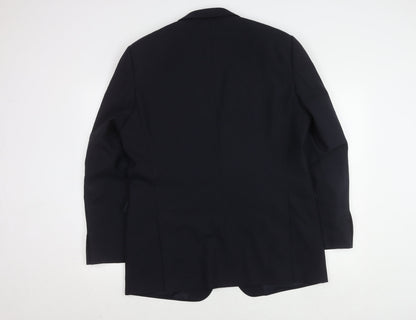 Mens UK Size 42 Jaeger Regular Blue Suit Jacket
