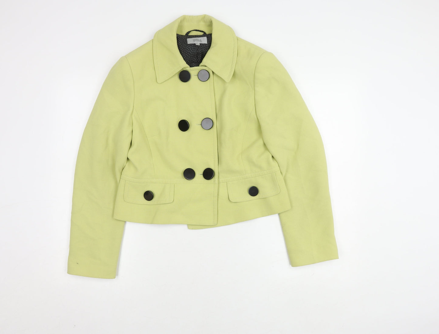 Marks and Spencer Green Cropped Blazer UK 14 Women