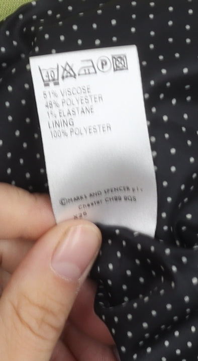 Marks and Spencer Green Cropped Blazer UK 14 Women