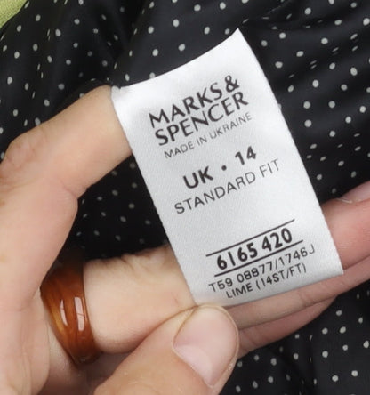 Marks and Spencer Green Cropped Blazer UK 14 Women