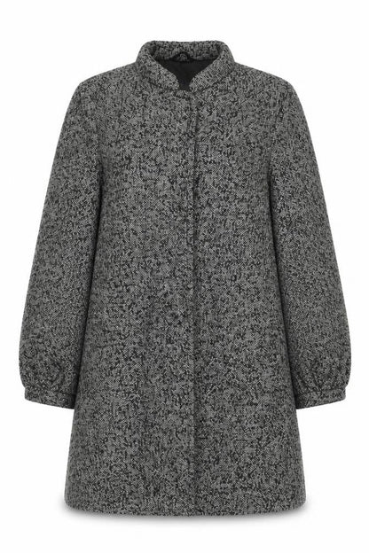 Womens UK Size 8 French Connection Black Overcoat