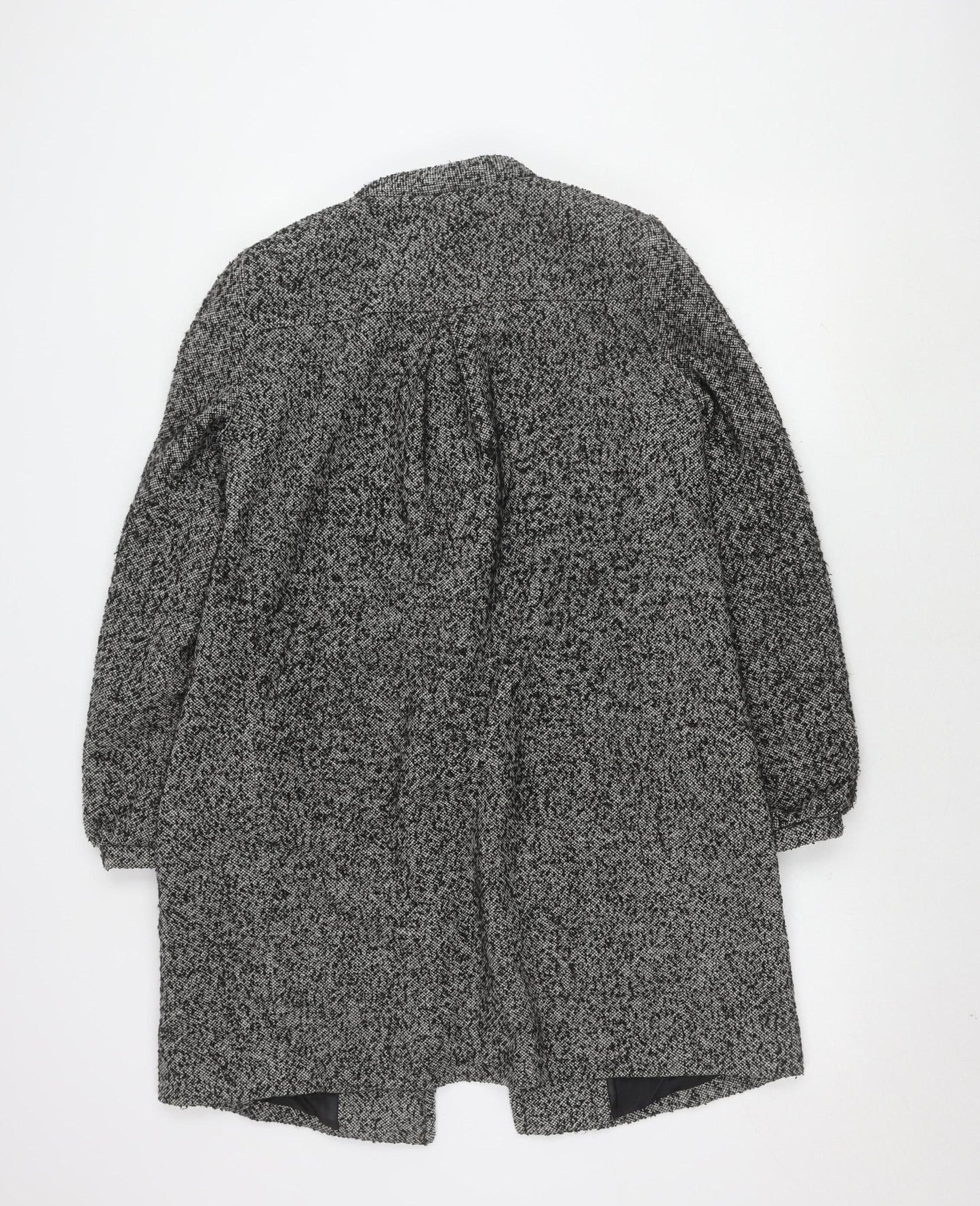 Womens UK Size 8 French Connection Black Overcoat