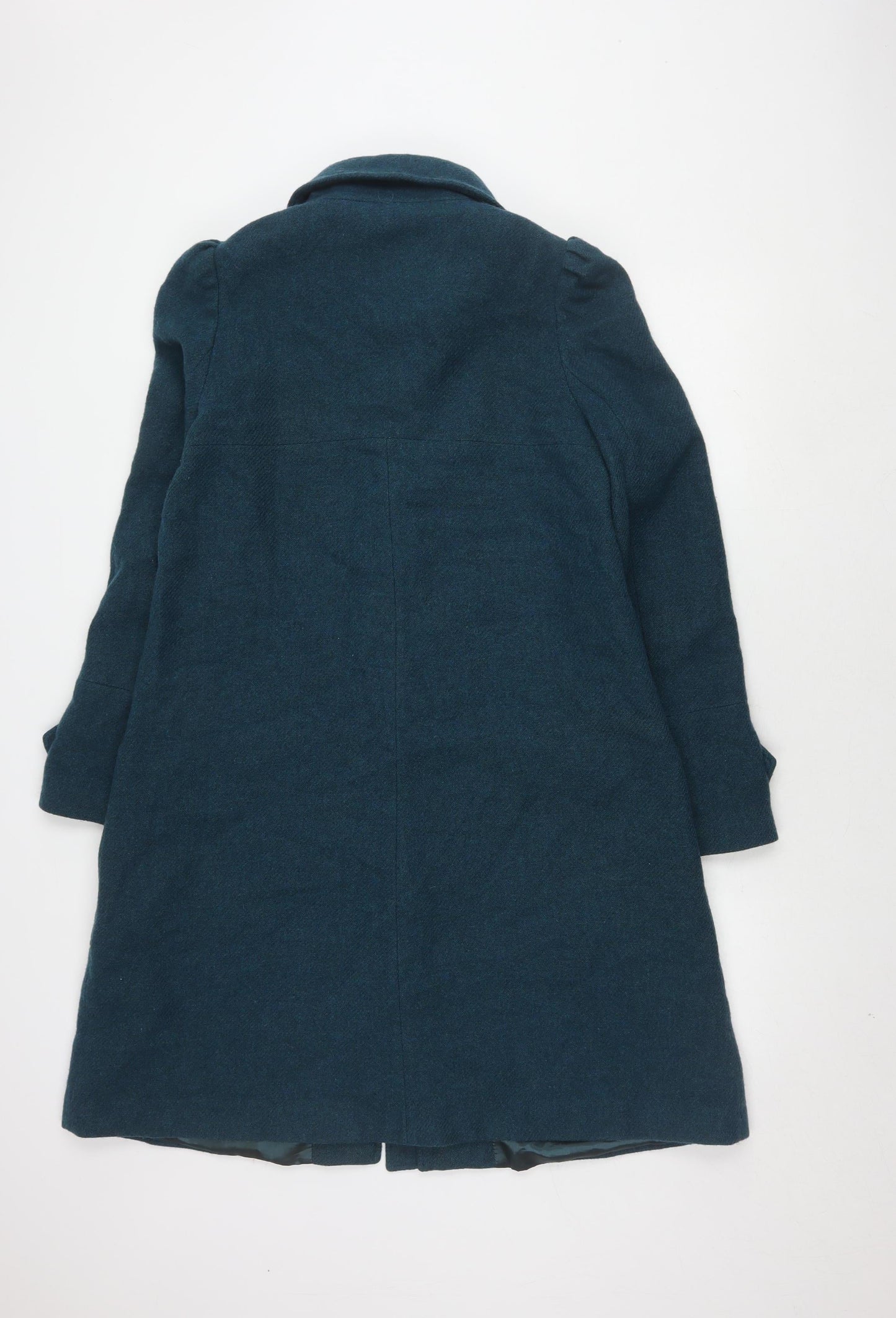 Womens UK Size 14 Topshop Blue Pea Coat