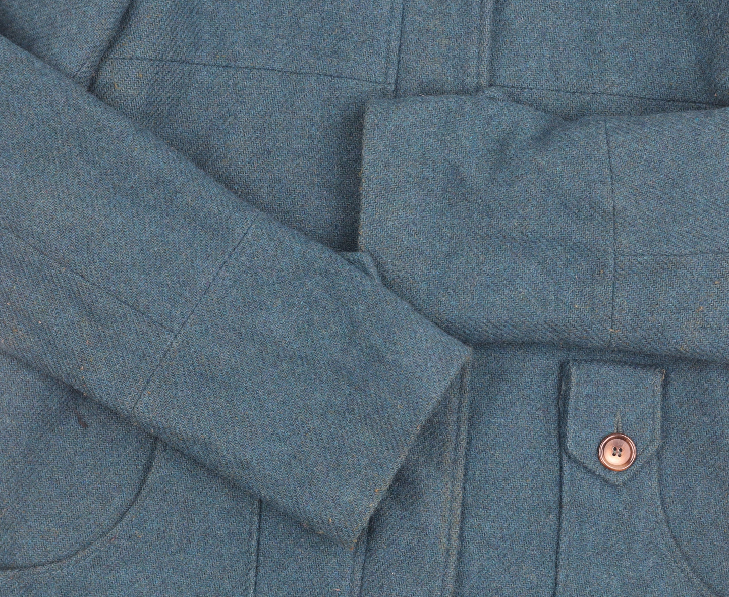 Womens UK Size 14 Topshop Blue Pea Coat