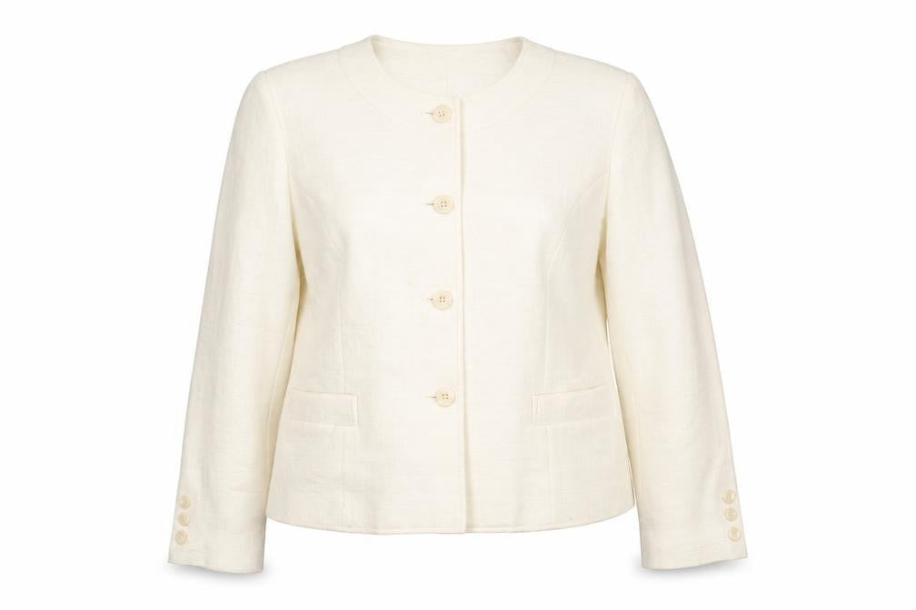 Womens UK Size 16 Debenhams Regular Ivory Suit Jacket
