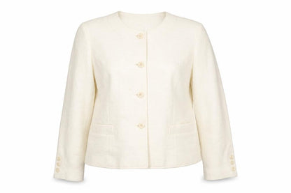 Womens UK Size 16 Debenhams Regular Ivory Suit Jacket