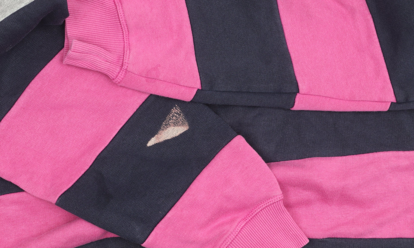 Cotton Traders Women’s Pink Striped Pullover M