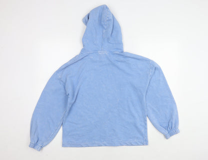 Womens UK Size 10 Disney Blue Pullover Hoodie