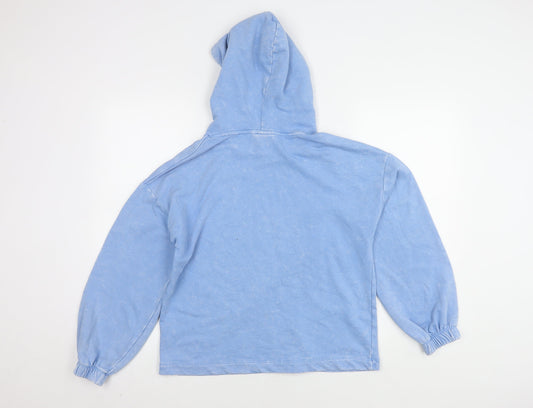 Womens UK Size 10 Disney Blue Pullover Hoodie