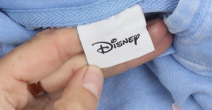 Womens UK Size 10 Disney Blue Pullover Hoodie