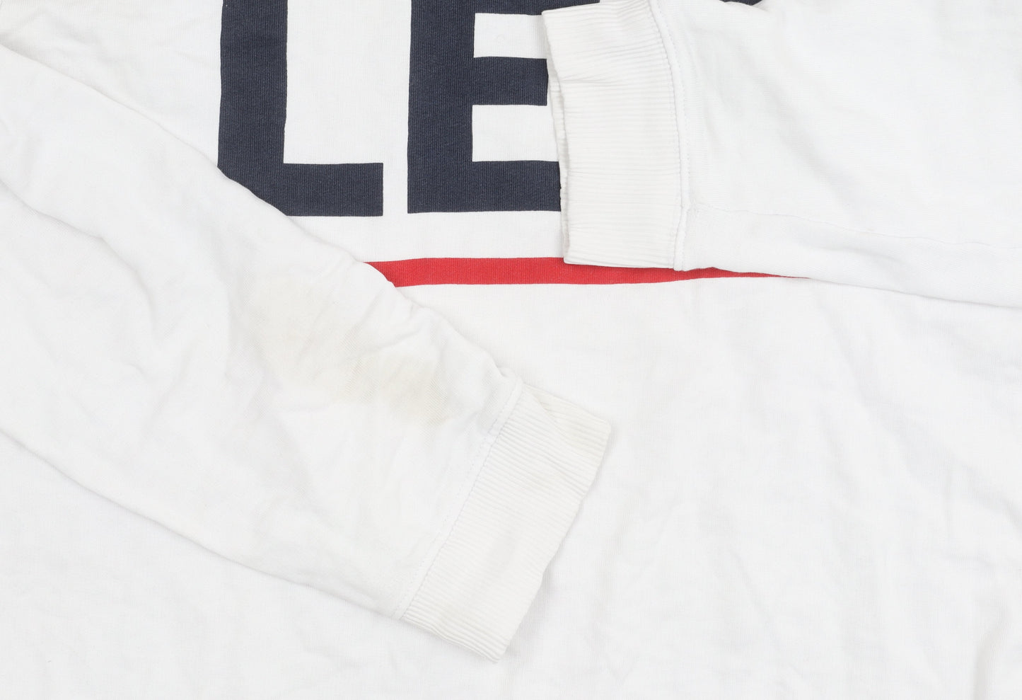 Lee Unisex Adults White XL Logo Sweatshirt