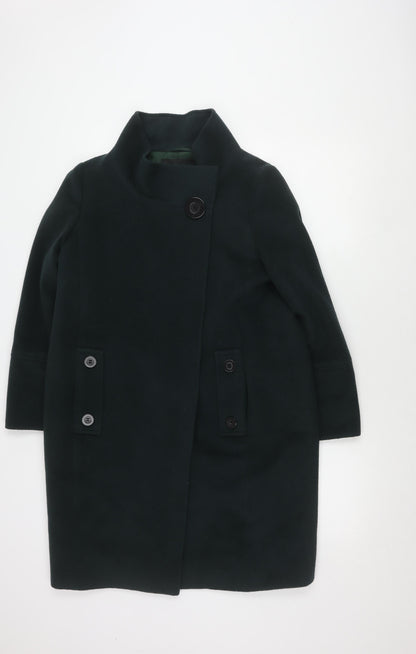Womens UK Size 12 Jaeger Green Overcoat