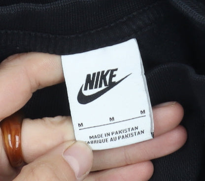 Nike Women's Black Pullover Sweatshirt, Medium, Relaxed Fit