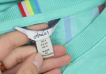 Joules Women's Green Pullover Sweatshirt Size 6