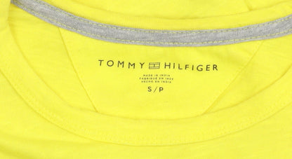 Tommy Hilfiger Yellow Graphic Mens T-Shirt Small