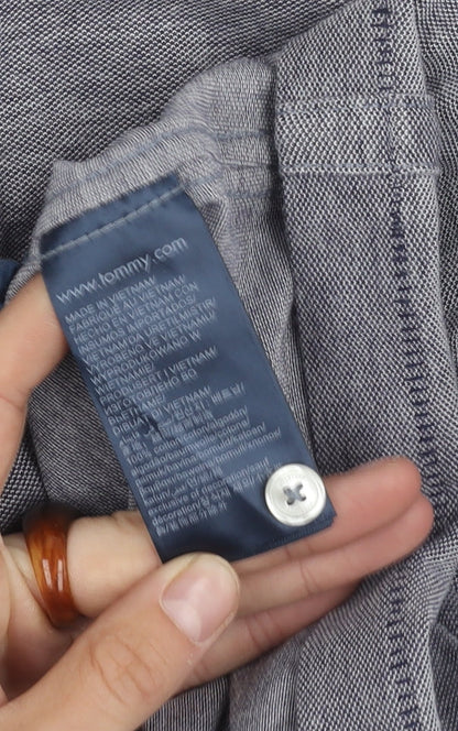 Tommy Hilfiger Men's Grey Polo Shirt S