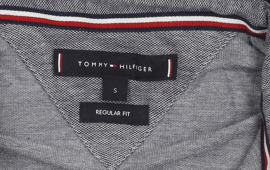 Tommy Hilfiger Men's Grey Polo Shirt S