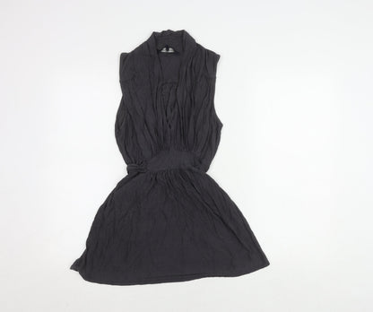 Womens UK Size S French Connection Black Tunic Blouse