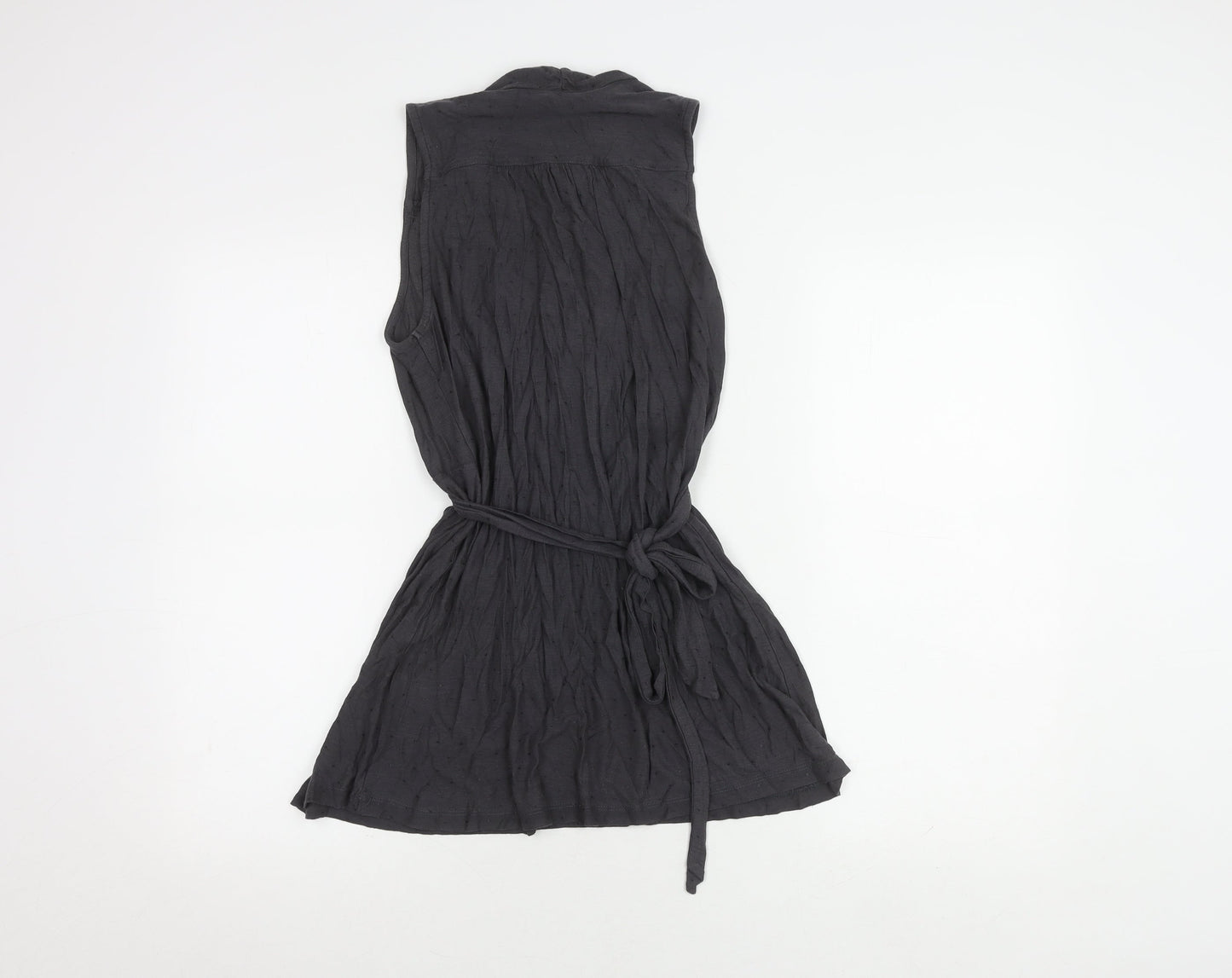 Womens UK Size S French Connection Black Tunic Blouse