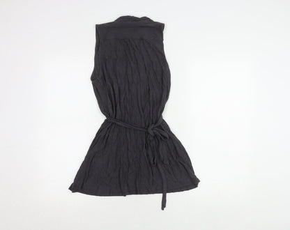 Womens UK Size S French Connection Black Tunic Blouse