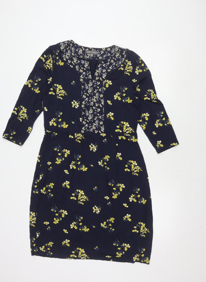 Laura Ashley Women's Floral 3/4 Sleeve Dress, Size 10