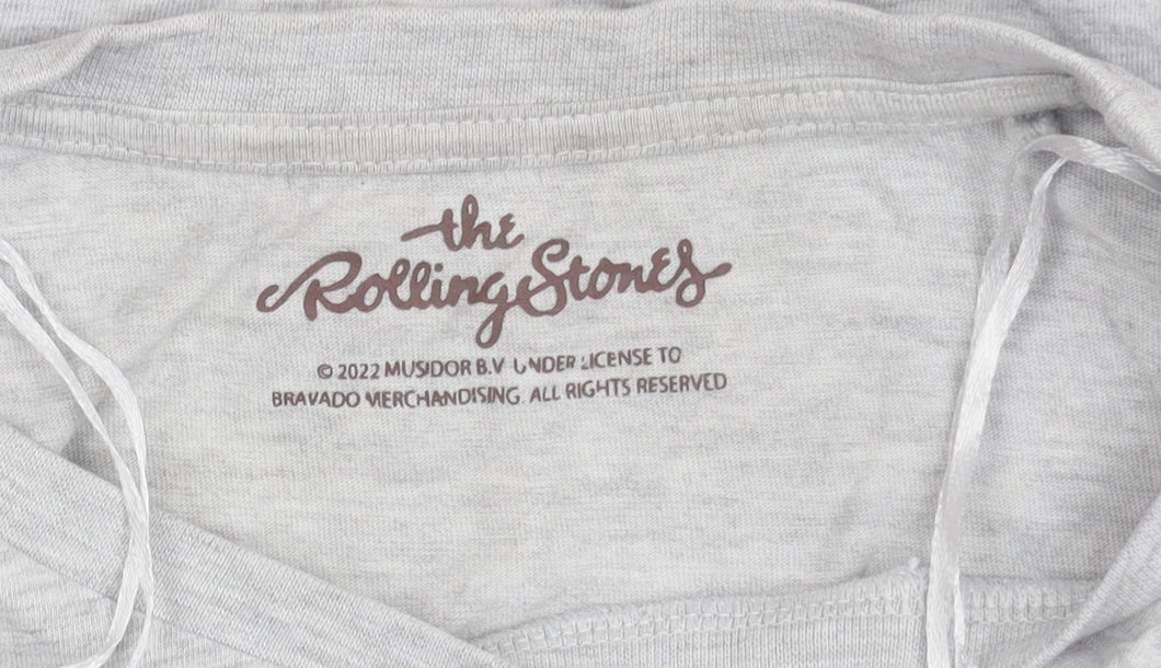 Tu Women’s Grey Rolling Stones T-Shirt Size 10