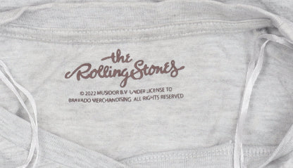 Tu Women’s Grey Rolling Stones T-Shirt Size 10