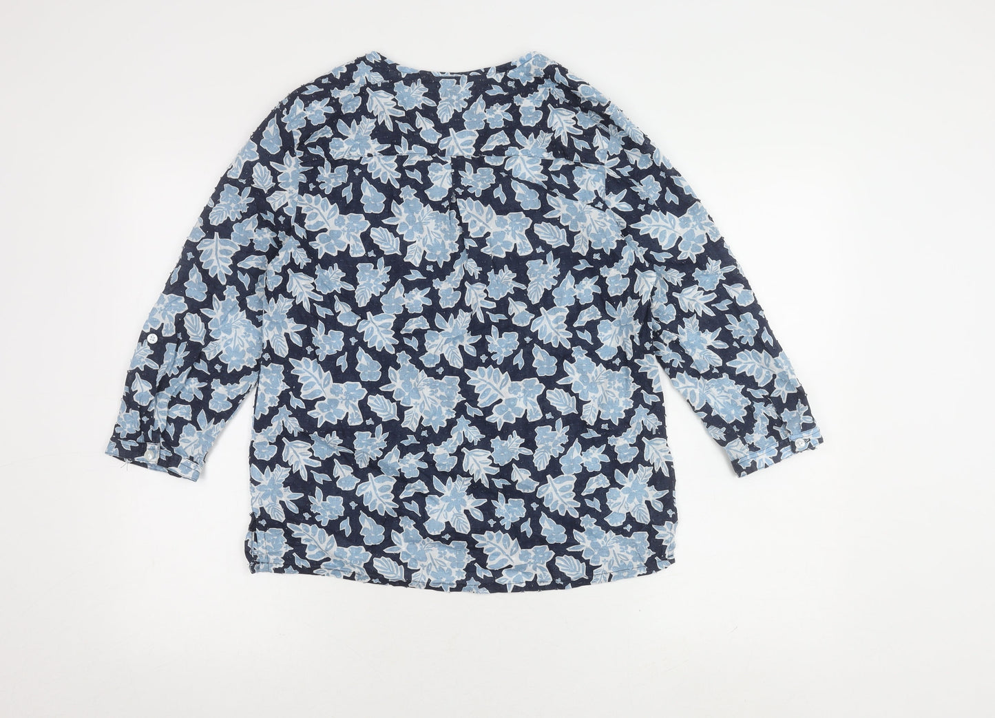 Mountain Warehouse Women's Blue Floral Tunic Blouse Size 10