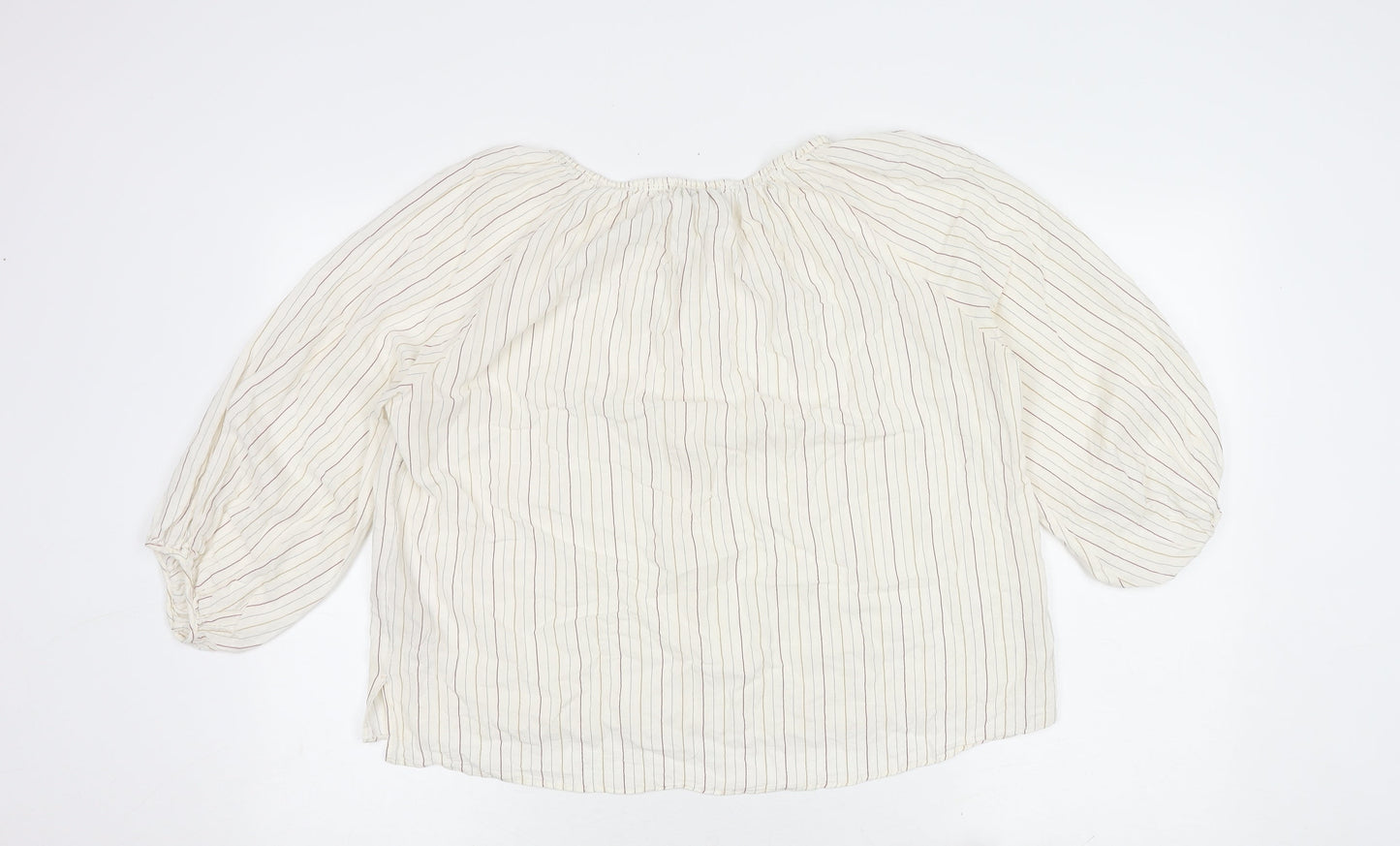 Womens UK Size 12 Massimo Dutti Multicoloured Basic Blouse