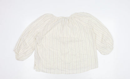 Womens UK Size 12 Massimo Dutti Multicoloured Basic Blouse