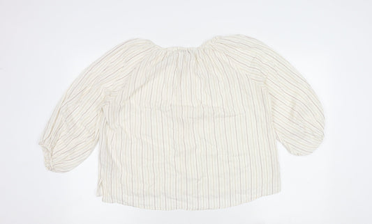 Womens UK Size 12 Massimo Dutti Multicoloured Basic Blouse