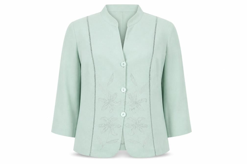 Womens UK Size 14 Eastex Regular Green Blazer