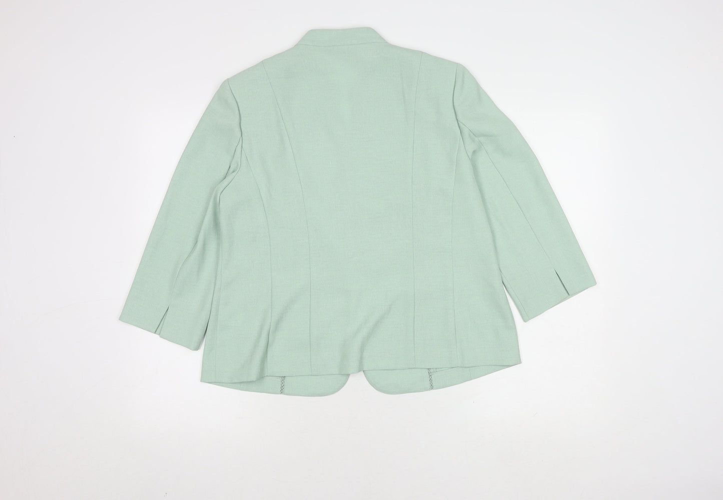 Eastex Women's Green Blazer Size 14 3/4 Sleeve