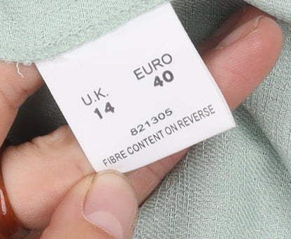 Eastex Women's Green Blazer Size 14 3/4 Sleeve