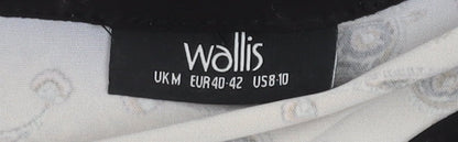 Womens UK Size M Wallis Multicoloured Basic Blouse