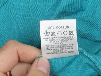 Womens UK Size 12 Eastex Green Basic T-Shirt