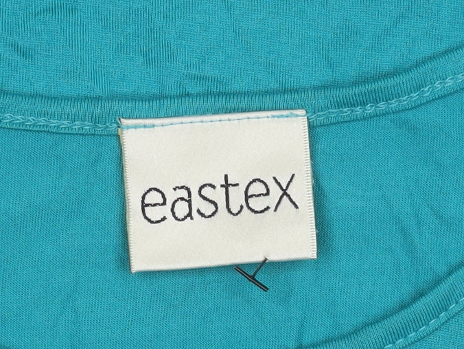 Womens UK Size 12 Eastex Green Basic T-Shirt