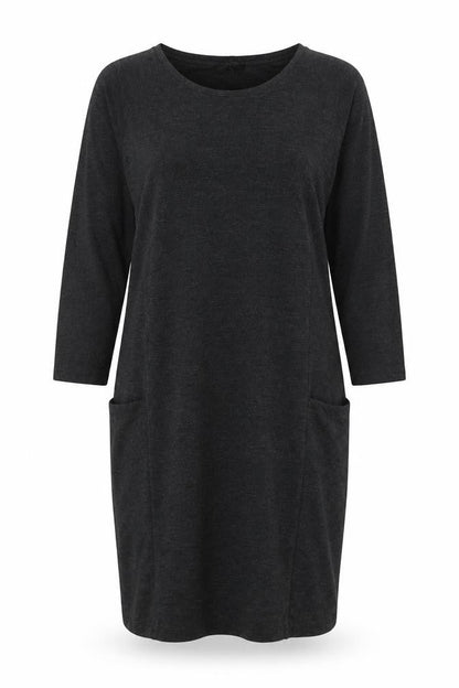 Jaeger Women's Black S Jersey Dress, 3/4 Sleeve