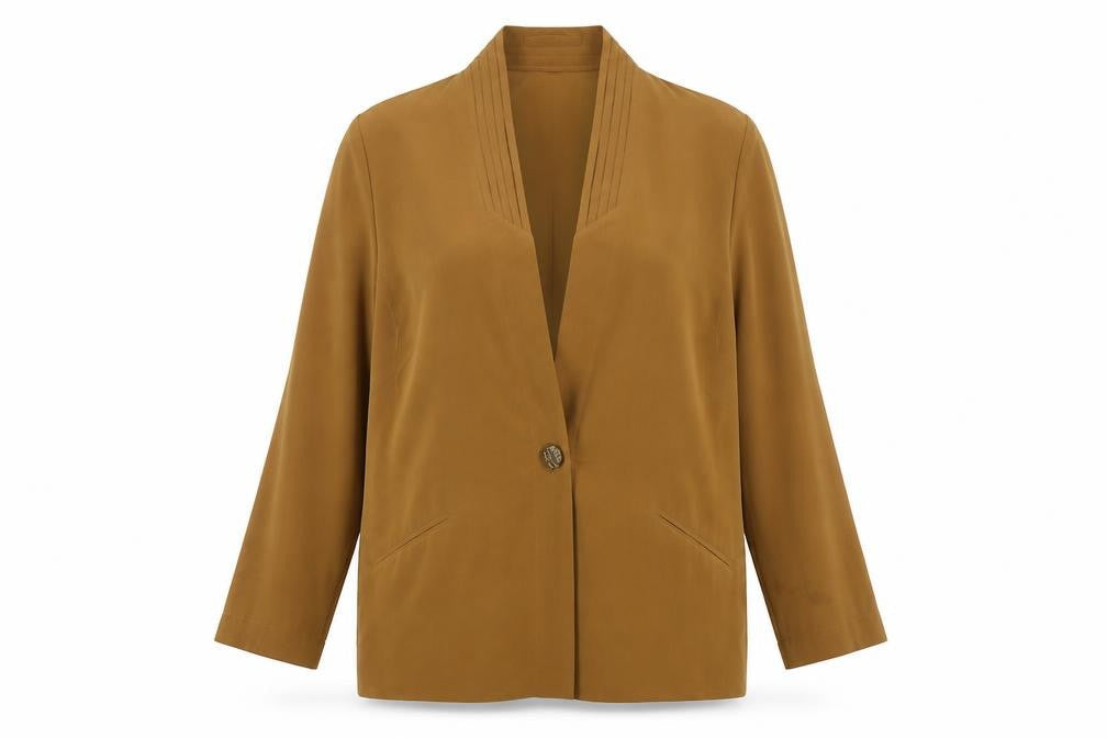 Womens UK Size 14 Jacques Vert Regular Brown Blazer