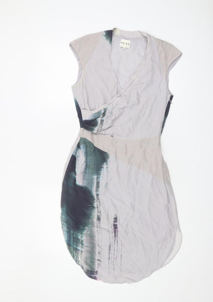 Reiss Women's Multicoloured Wrap Dress, Size 6