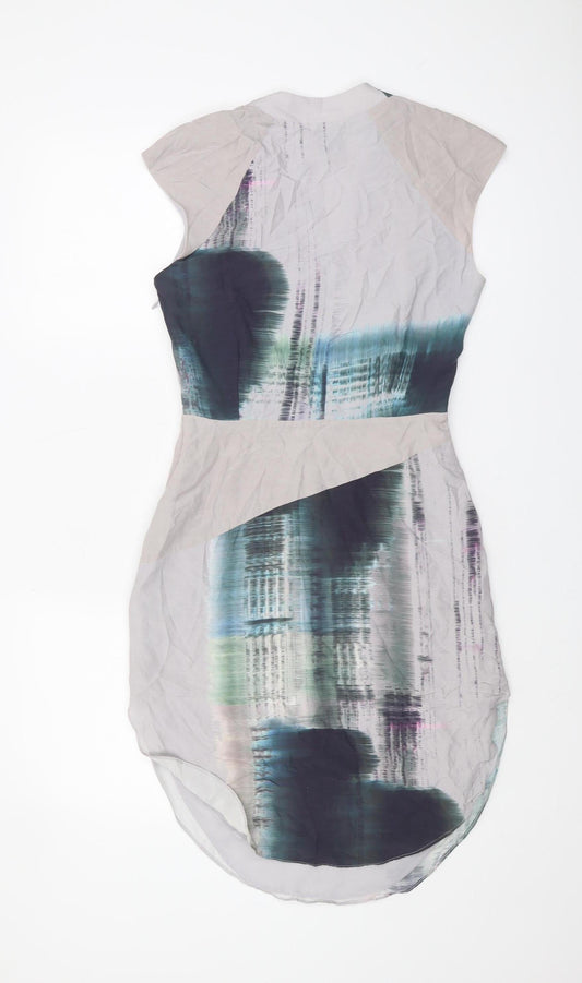 Reiss Women's Multicoloured Wrap Dress, Size 6