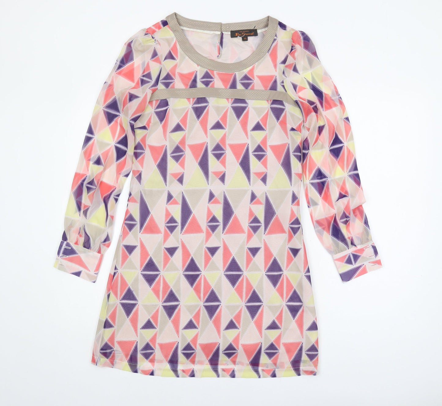 Ben Sherman Women's XS Multicoloured Geometric Top