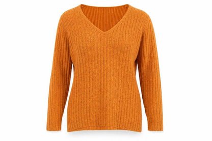 Womens UK Size M Planet Orange Pullover Jumper